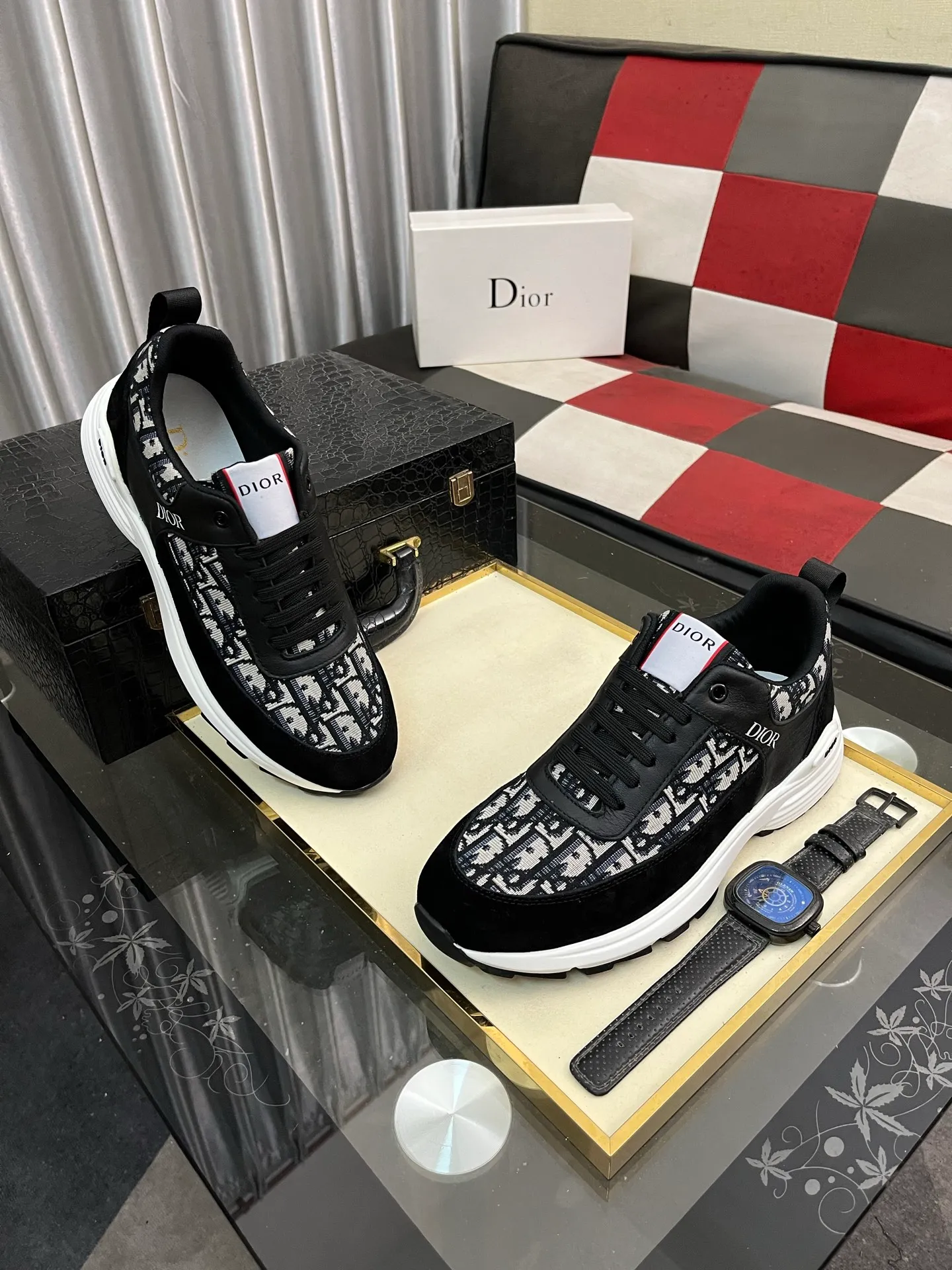 Men's shoes 💰440⌚️⌚️[Dior] 2025 Dior original lace-up low-top men's shoes, classic casual shoes 🔥This model is the official flagship model, quality, made by famous original factory designers, using high-quality cowhide with original materials ➕Comfortable and breathable mesh lining➕Pigskin insoles, perfect last shape, generous and fashionable design, attracting the pursuit of many consumers, what they want is the highest quality in the market. Code number: 38--443️⃣Colors available